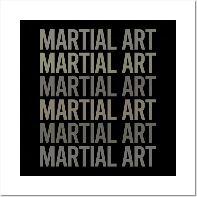 Gray Text Art Martial Arts Wall Art by Happy Life